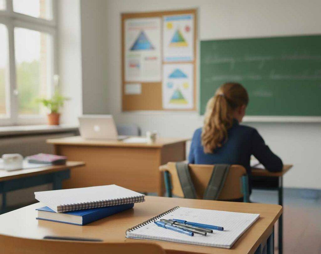 Blick in einen Klassenraum – der Förderverein der 25. Oberschule Dresden unterstützt Schüler, Projekte & Schulveranstaltungen.