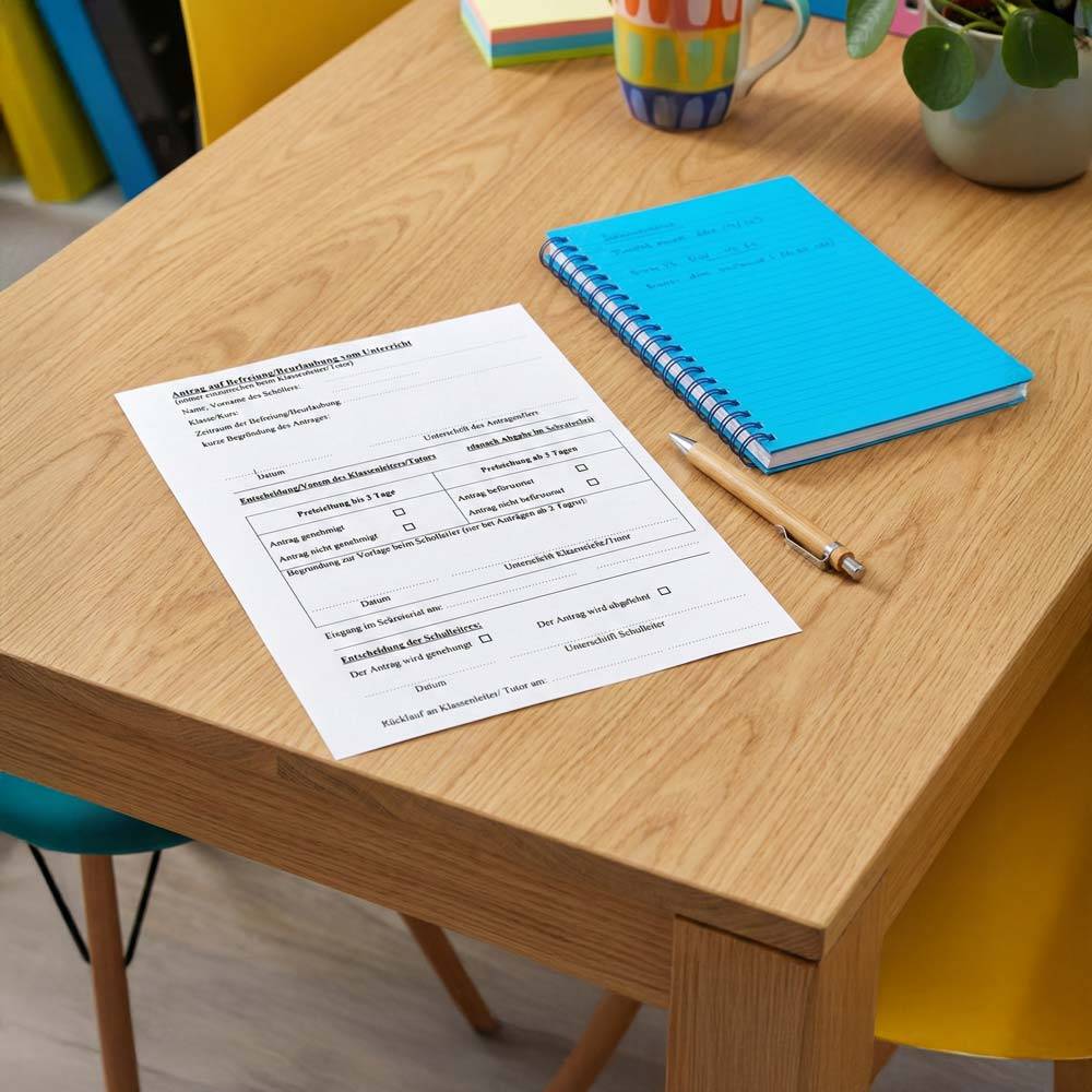 Antrag auf Beurlaubung auf dem Tisch – Beurlaubungen an der 25.Oberschule Dresden können unkompliziert eingereicht werden!